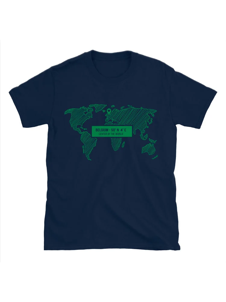 Belgium - Center of the world - T-shirt bio